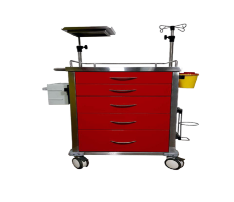 EMERGENCY CRASHCART WITH 5 DRAWER